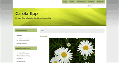Desktop Screenshot of naturheilpraxis-carola-epp.de
