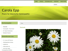 Tablet Screenshot of naturheilpraxis-carola-epp.de
